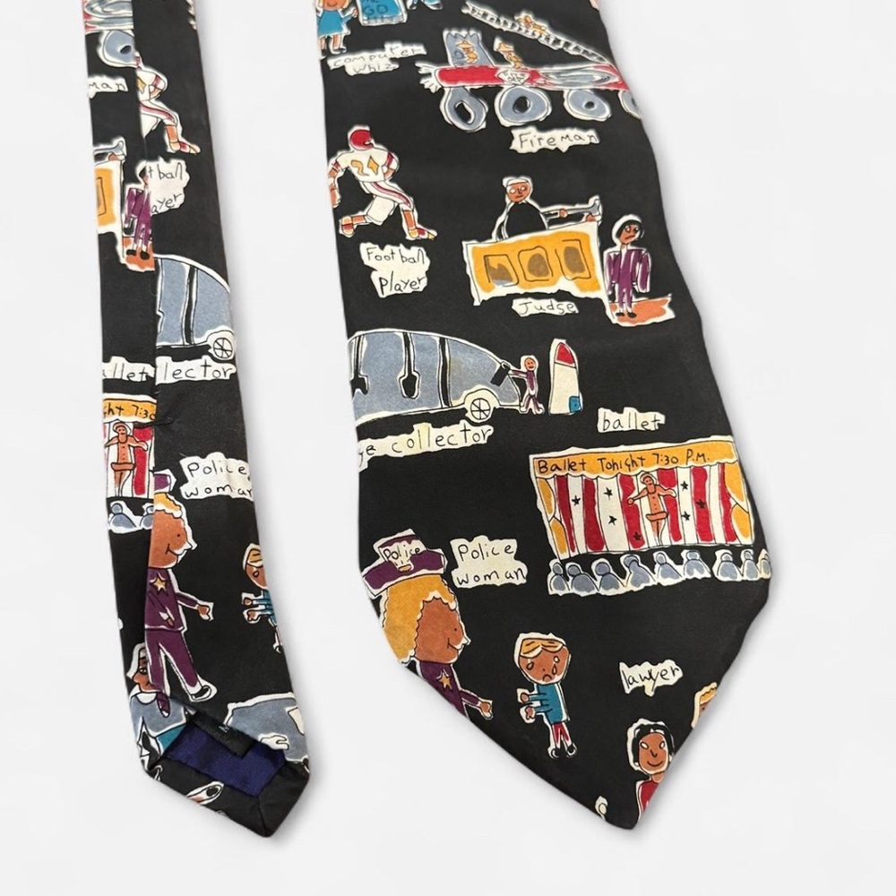 Save the Children Men's Neck Tie When I Grow Up Occupation Theme Novelty